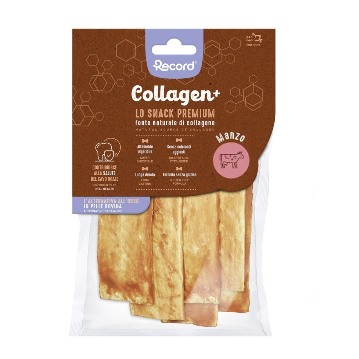 Recomprense Recompense caini - Crackers Collagen+ cu gust de vita - 6 bucati