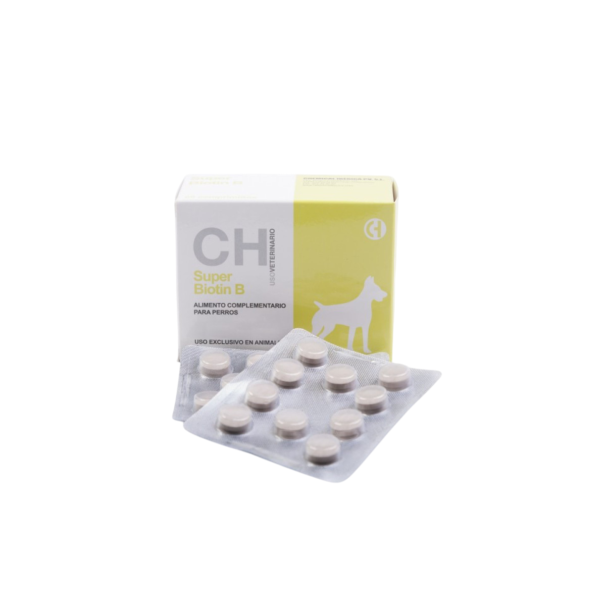 Supliment pentru sanatatea pielii si reducerea caderii parului la caini Super Biotin B, 60 comprimate