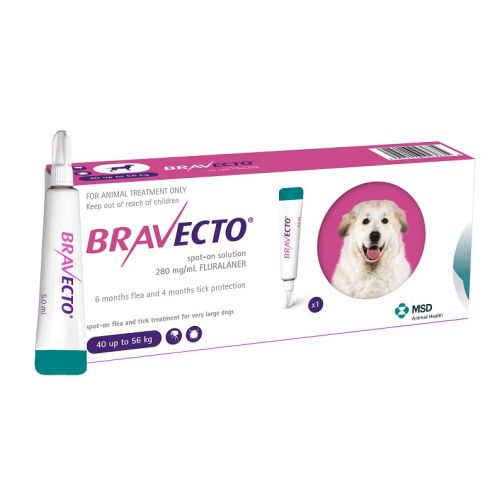 Bravecto Spot On Caine 40-56 Kg 1 Pipeta x 1400 Mg