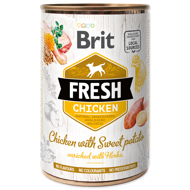 Brit Fresh Pui Si Cartof Dulce 400 Gr Brit imagine 2022