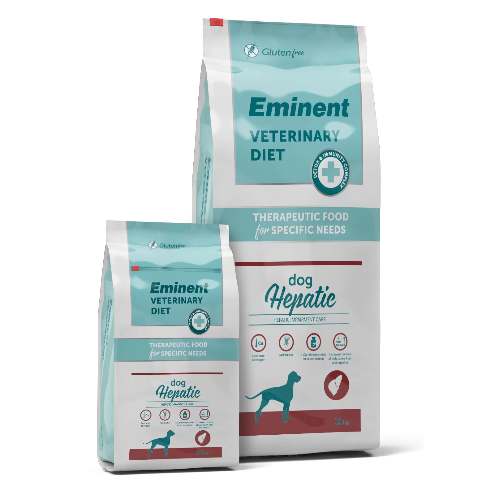Dieta veterinara pentru caini cu probleme hepatice, Eminent Dog Hepatic, 2.5 kg