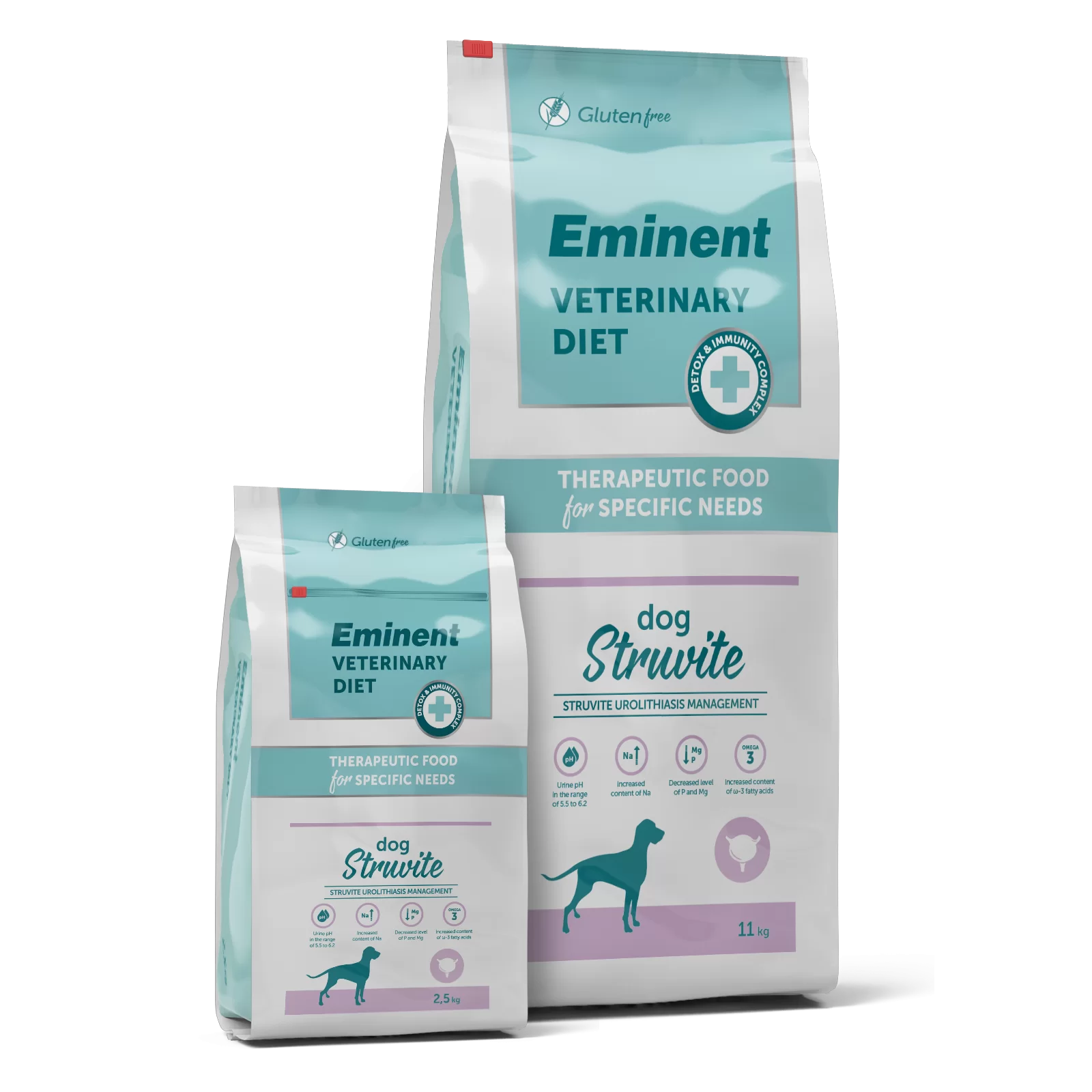 Dieta veterinara pentru caini cu probleme urinare, Eminent Dog Struvite, 2.5 kg