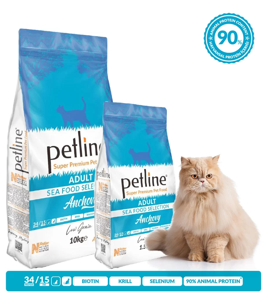 Petline Anchovy hrana uscata superpremium pentru pisici adulte,, cu peste, 1.5 kg