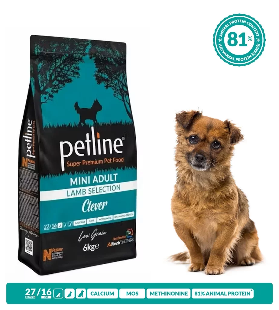 Petline Clever, hrana uscata superpremium pentru caini adulti de talie mica, cu miel, 6 kg