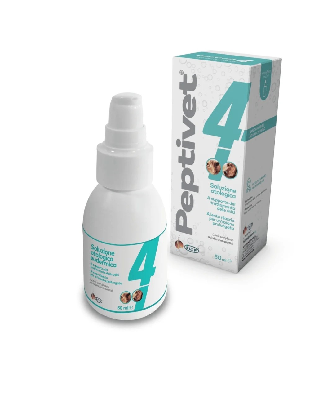 Solutie auriculara pentru caini si pisici, curatare,igienizare, cu efect calmant, Peptivet, 50 ml