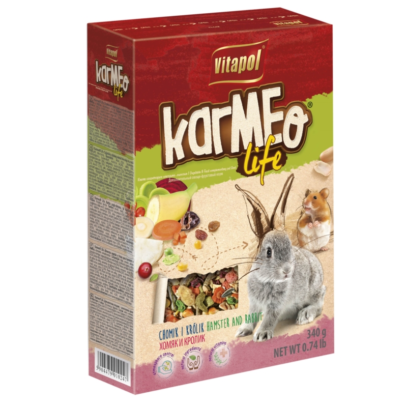 Hrana Completa Pentru Hamsteri Si iepuri Karmeo Life 340 G shop4pet.ro imagine 2022