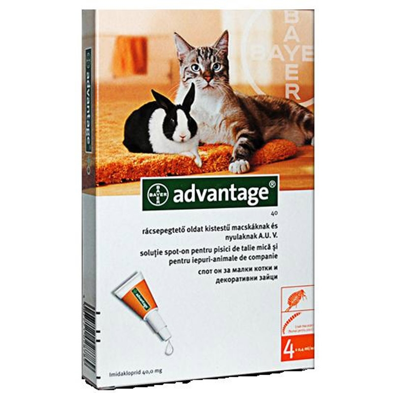 Advantage Pisica/Iepure 40 0-4 Kg 1 Pipeta Bayer