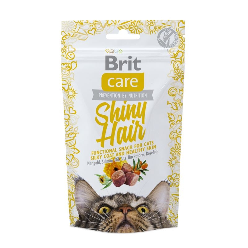 Brit Care Cat Snack Shiny Hair 50 Gr Brit imagine 2022