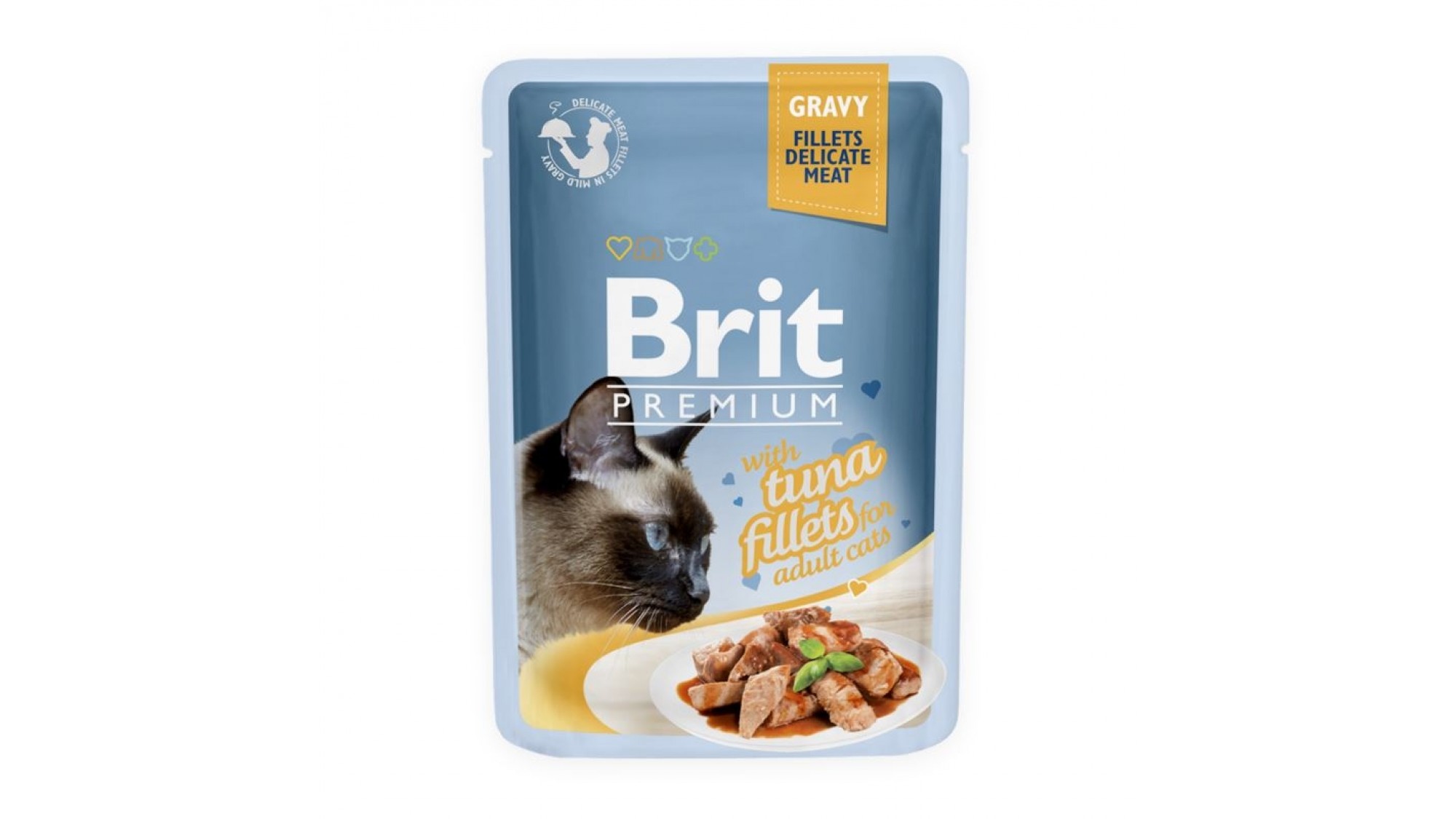 Brit Cat Delicate Tuna In Gravy 85 Gr 6 Plus 2 Gratis Brit imagine 2022