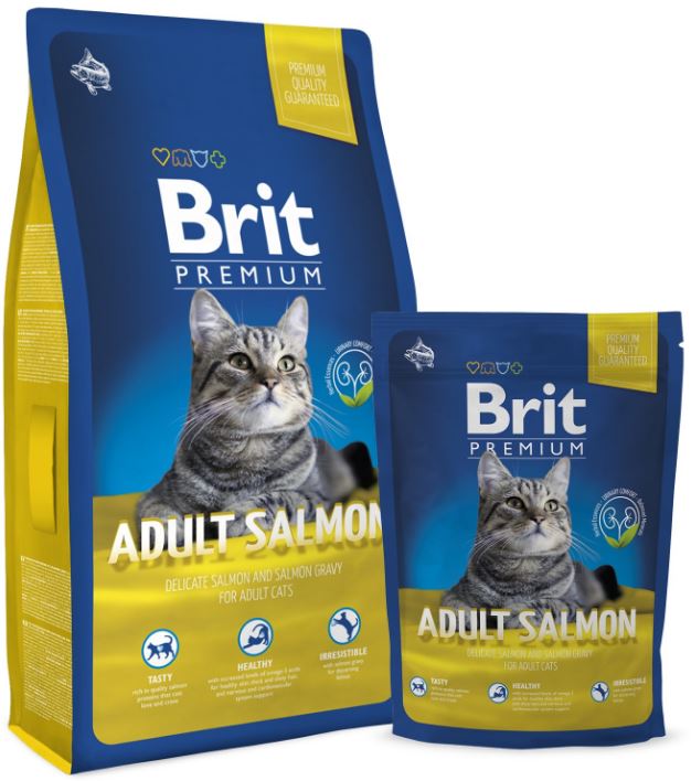 Brit Premium Cat Adult Cu Somon 1.5 Kg 1.5 imagine 2022