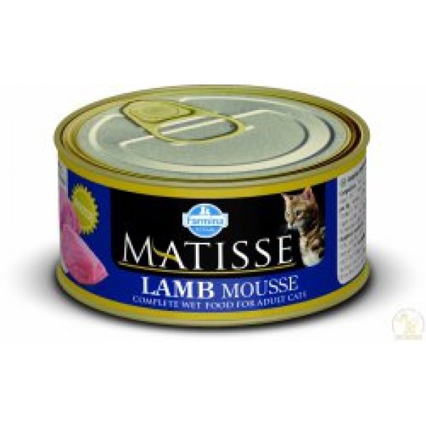 Matisse Cat Mousse Lamb Conserva 85 Gr 4 Buc Plus 1 GRATIS Farmina