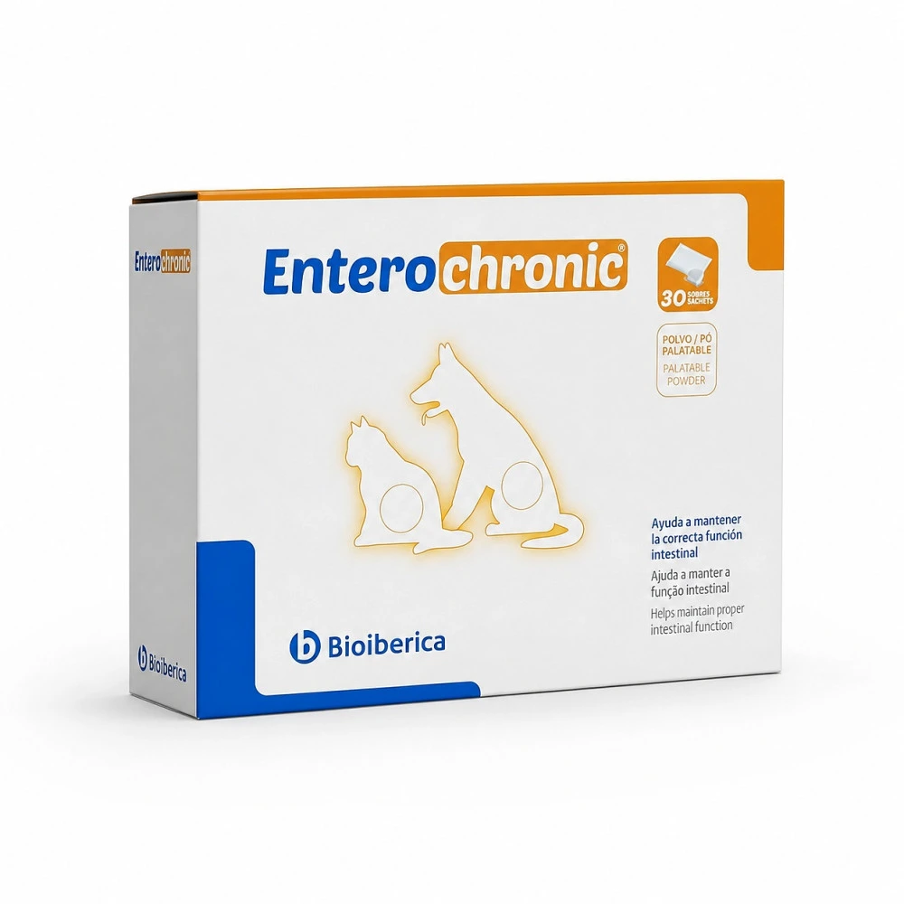 Entero-Chronic, Supliment digestiv pentru caini si pisici, 30 plicuri