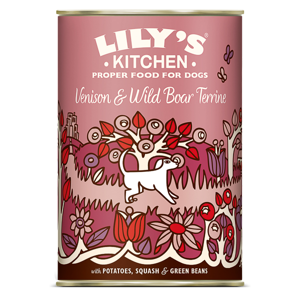 Lily\'s Kitchen for Dogs Venison and Wild Boar Terrine 400 g